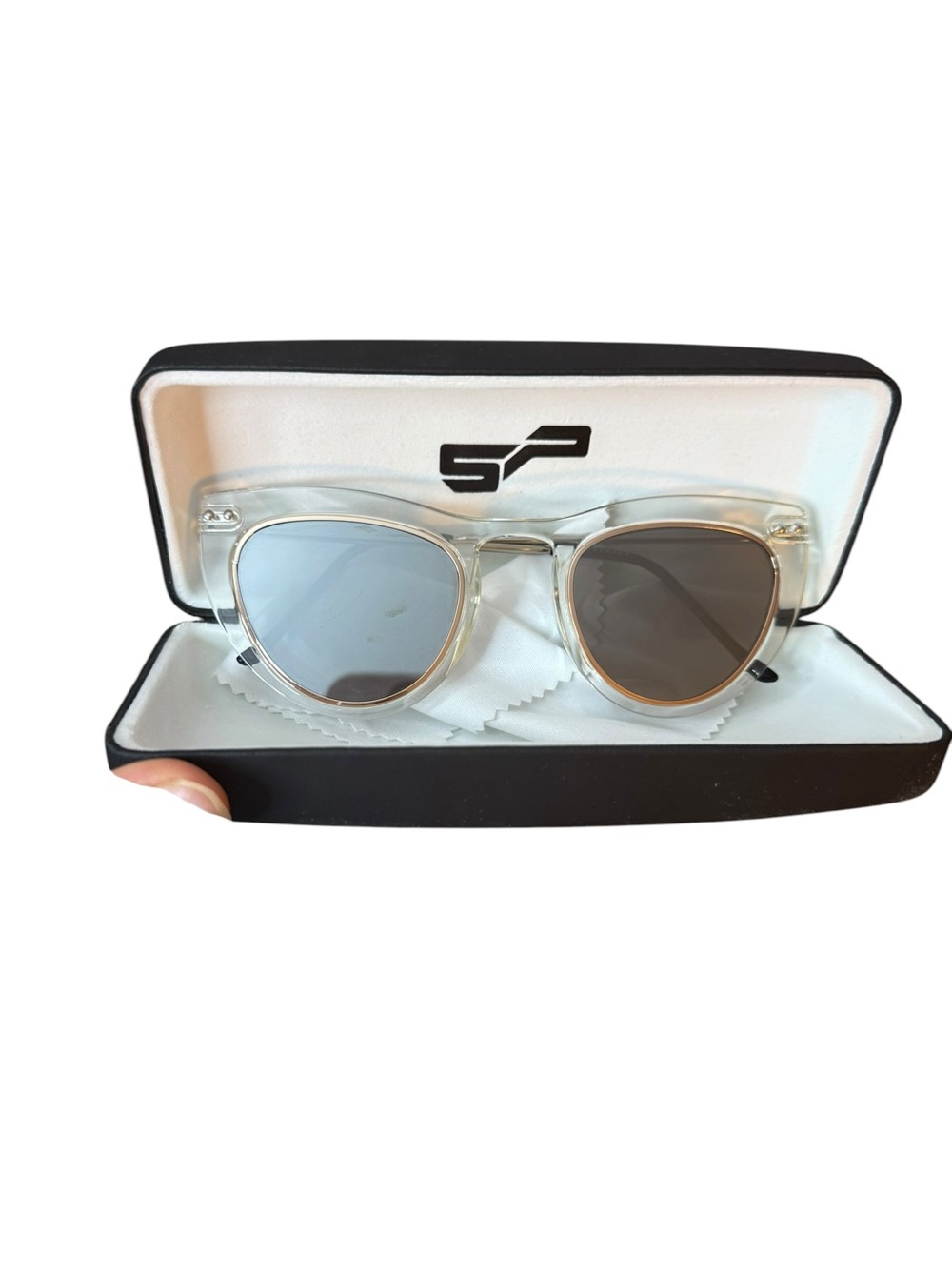Spitfire Outward Urge Clear Cat Eye Sunglasses